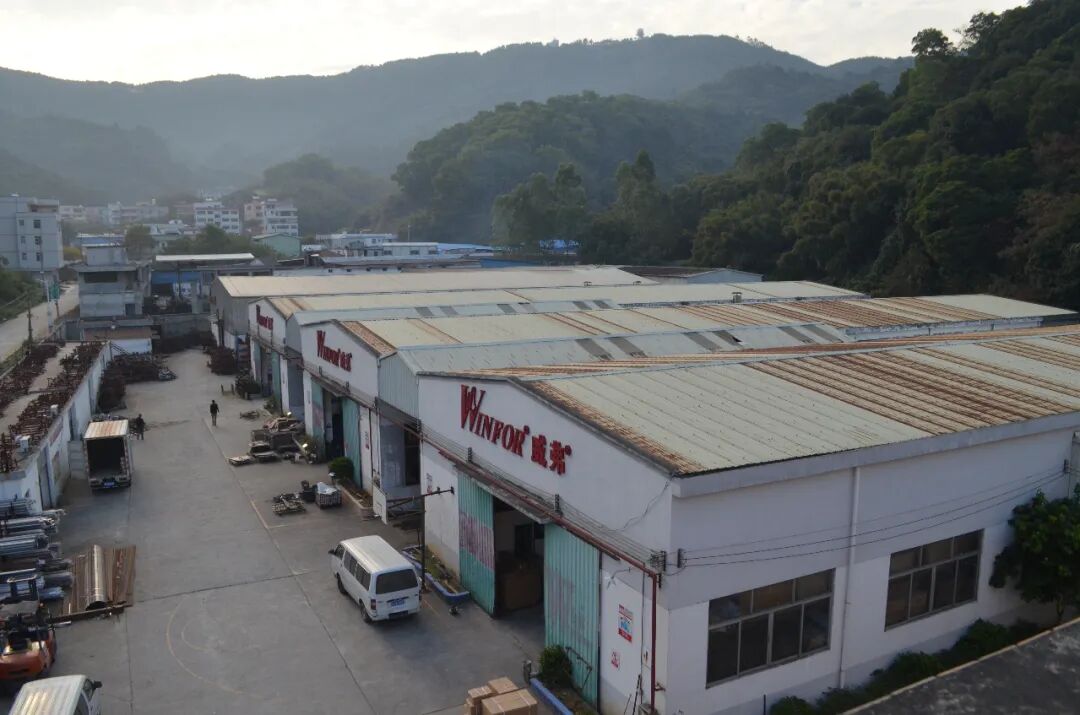 Inside WINFOR's production base in 2012, showing the production line in operation